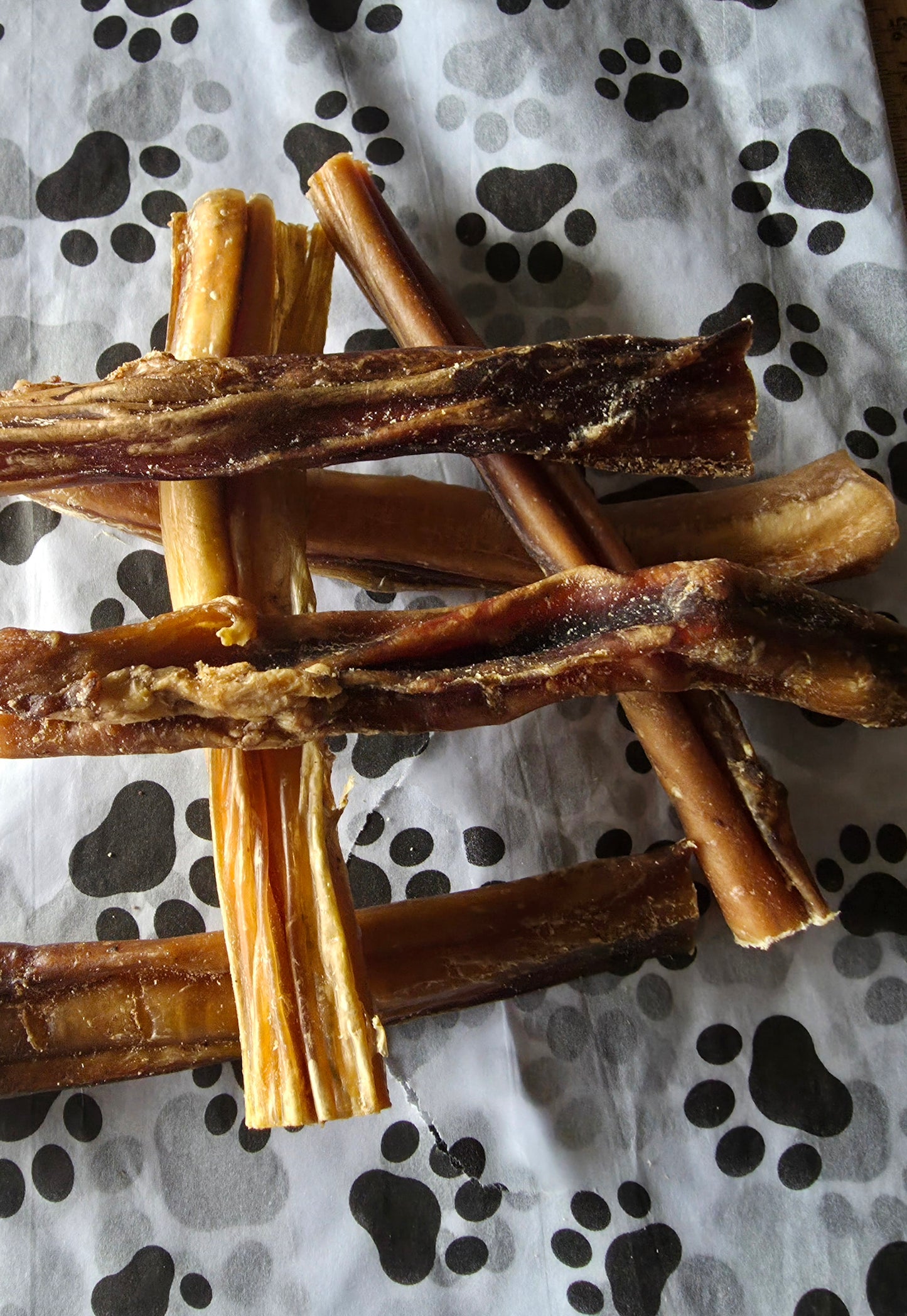Dehydrated Beef Bully Stick approximately 15cm long            15 to 30g each